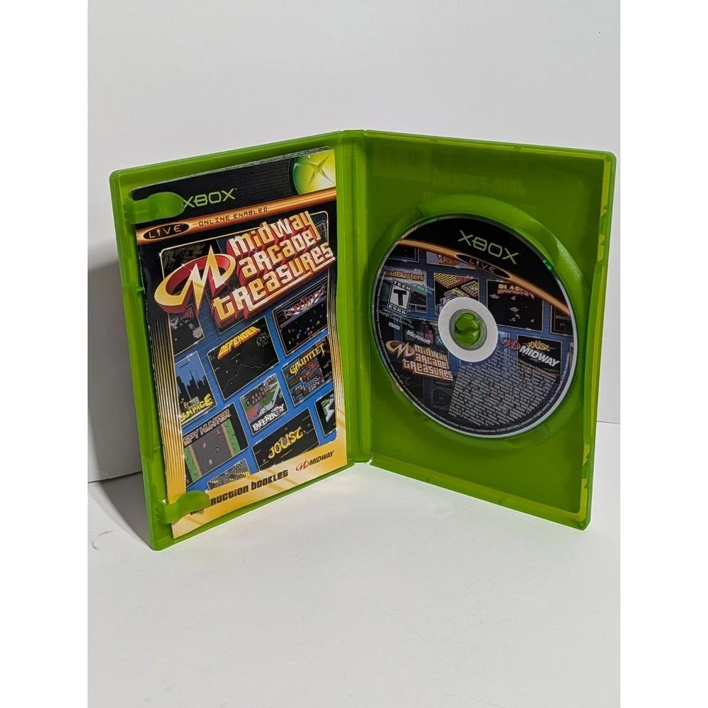 Midway Arcade Treasures Xbox Game CIB 20+ Classic Games Defender Joust